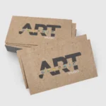 Tarjetas de presentación Kraft 18 pts